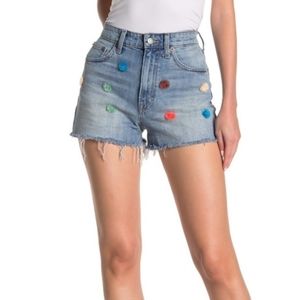 Lucky brand  high rise pom pom shorts